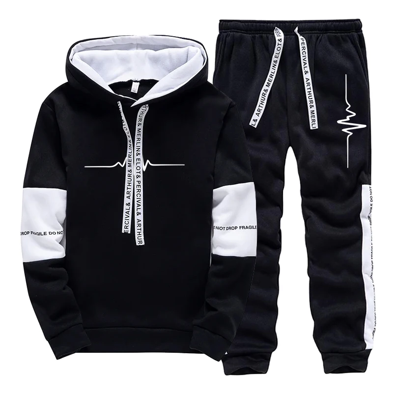 Winter Clothing Hoodie - Herren-Trainingsanzug, hochwertige Freizeit-Kapuzenpullover, Outdoor-Sportbekleidung, Jogging-Kleidung, Herbst-Winter,