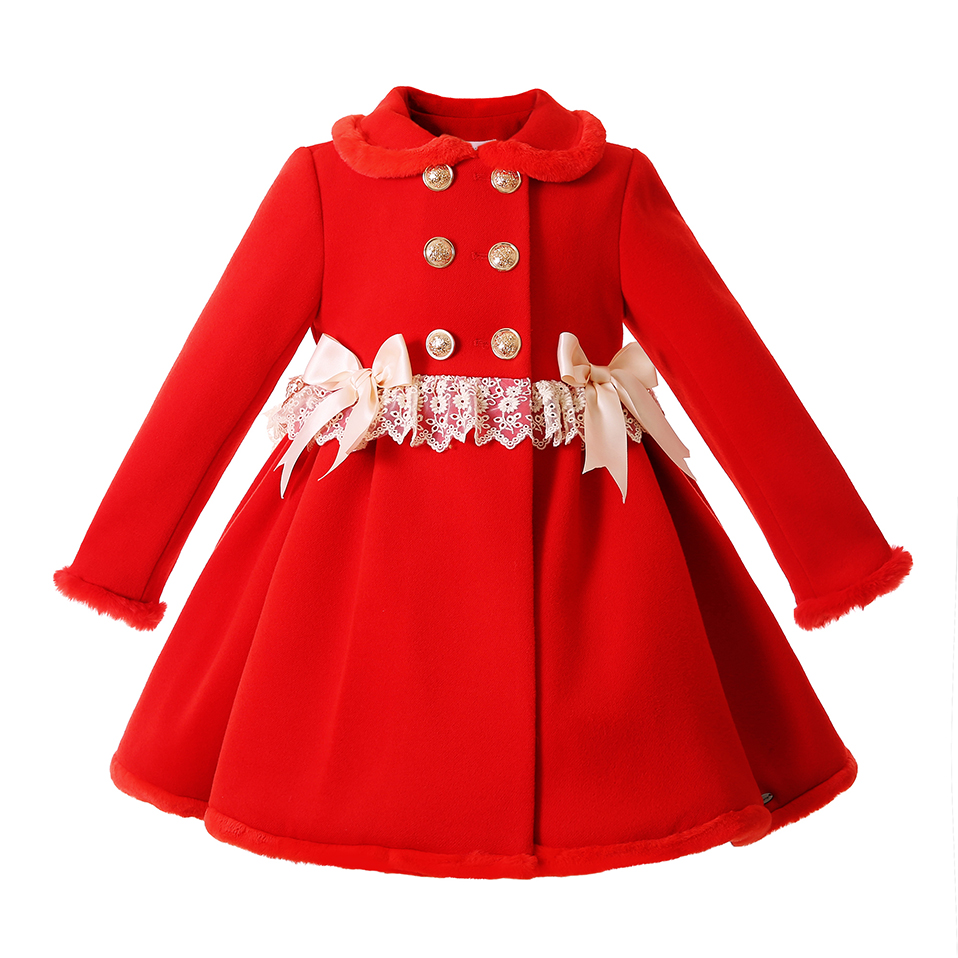 Winter Clothing Toddler - Pettigirl Neue Weihnachts-Winterjacke für Kleinkinder, rote