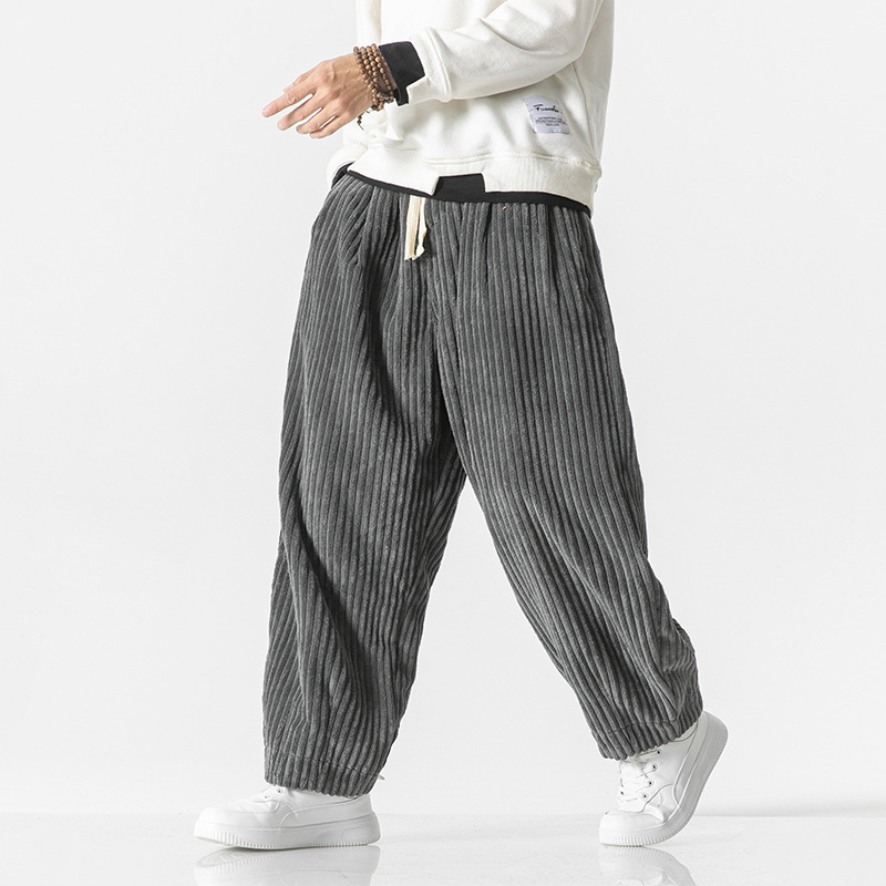 Winter Clothing Types - Herren Casual Cord-Harlan-Hosen, lockere Passform, gerades