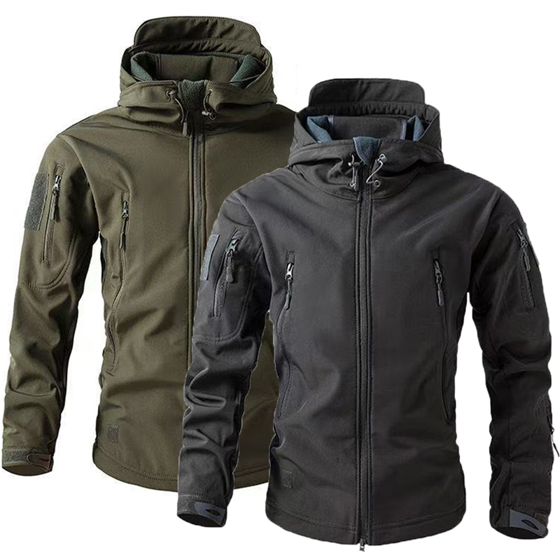 Windproof Jacket Softshell - Männer Winter Herbst Warme Softshell Fleece