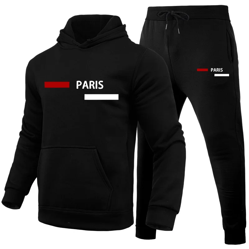 Winter Clothing Hoodie - Herren-Trainingsanzug, Modischer Lässiger Kapuzenpullover mit Jogginghose,