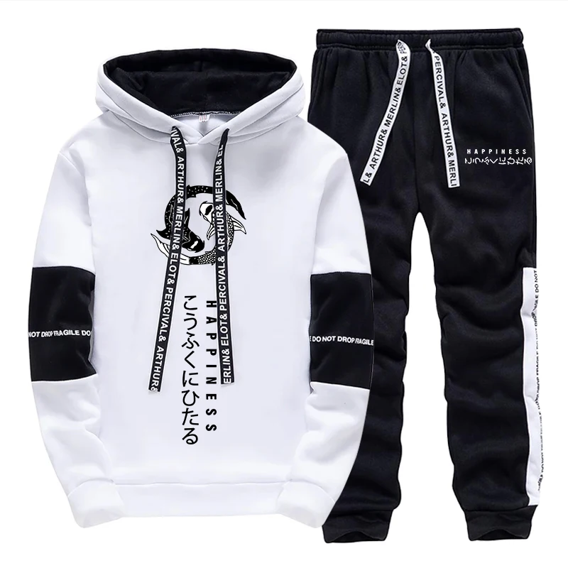 Winter Clothing Hoodie - Modischer Herren-Trainingsanzug mit Print, Lässiger Kapuzenpullover