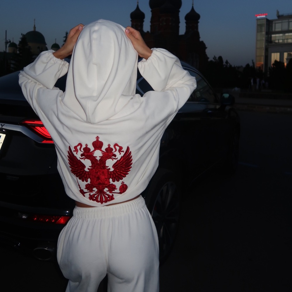 Winter Clothing Hoodie - Street-Trend Rückenbestickter Hoodie-Hosen-Anzug Herbst und Winter