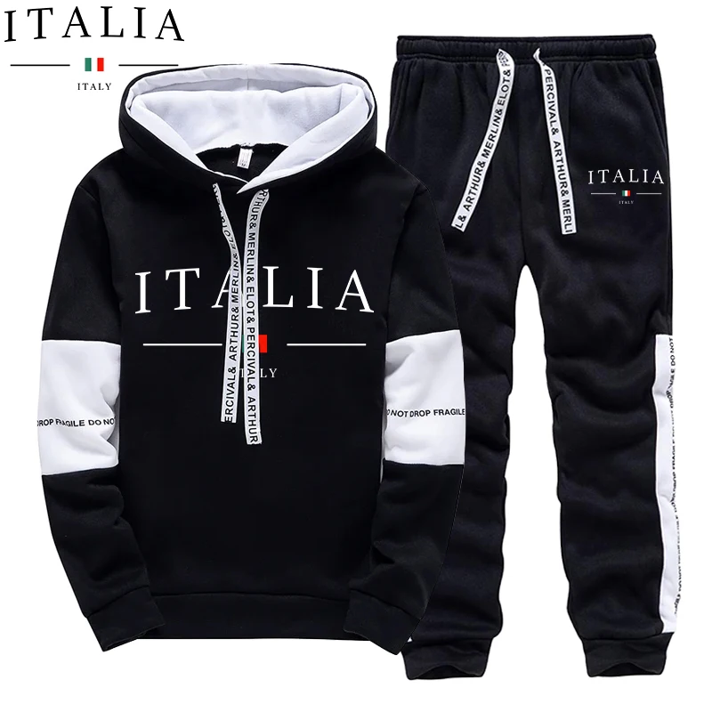 Winter Clothing Hoodie - Herbst Winter Herren Trainingsanzug Lässige Kapuzenpullover