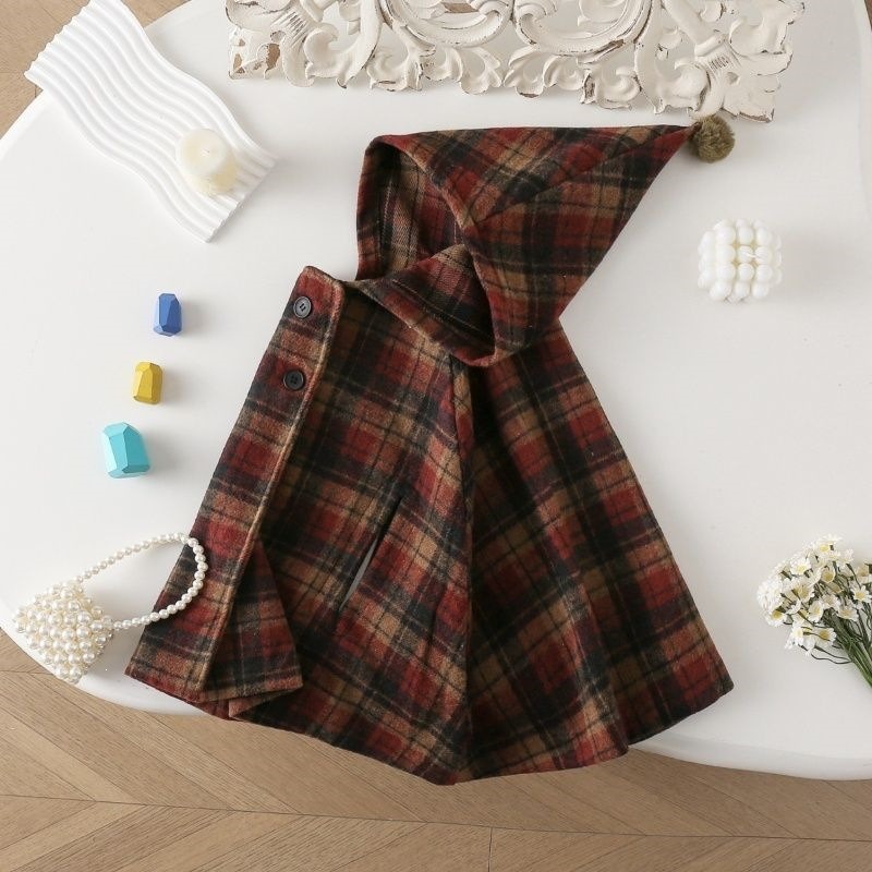 Mädchen Karierter Umhang Kinde – Winter Clothing Baby Girl Bewertung und Preis