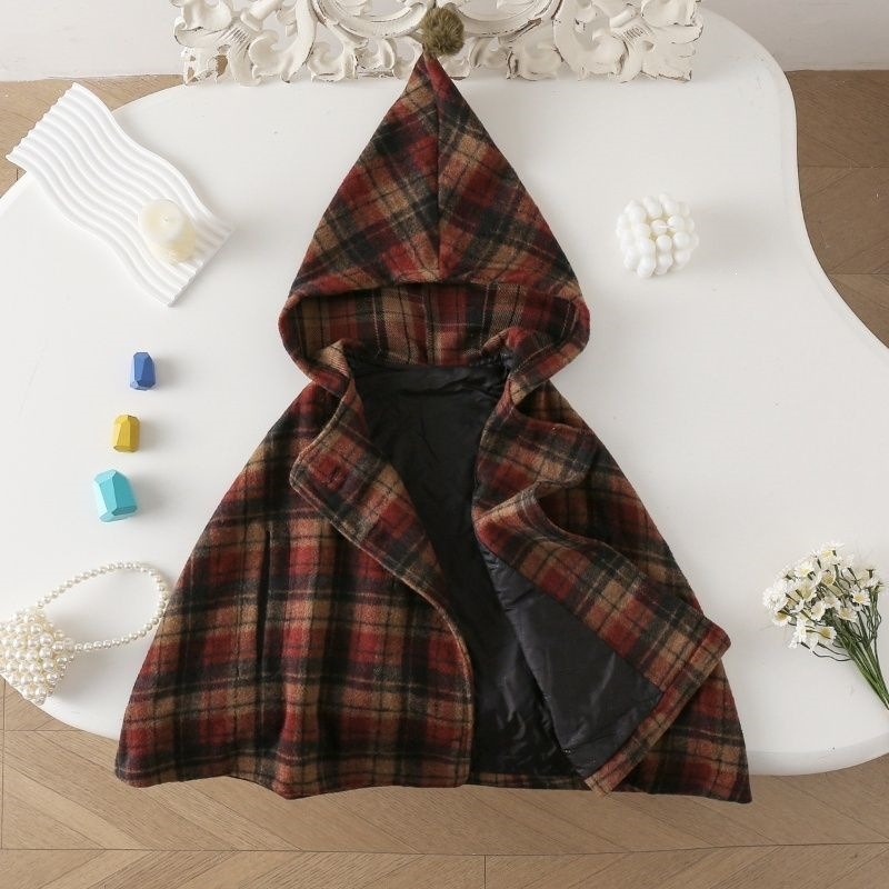 Mädchen Karierter Umhang Kinde – Winter Clothing Baby Girl Bewertung und Preis