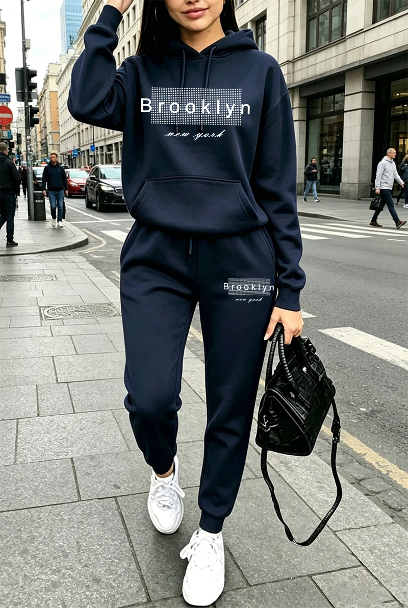 Damen-Trainingsanzug mit Aufdr – Winter Clothing Hoodie Bewertung und Preis