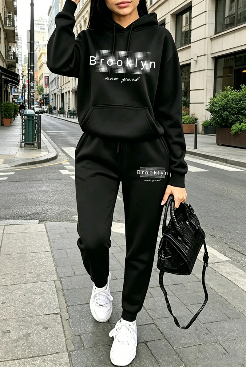 Damen-Trainingsanzug mit Aufdr – Winter Clothing Hoodie Bewertung und Preis