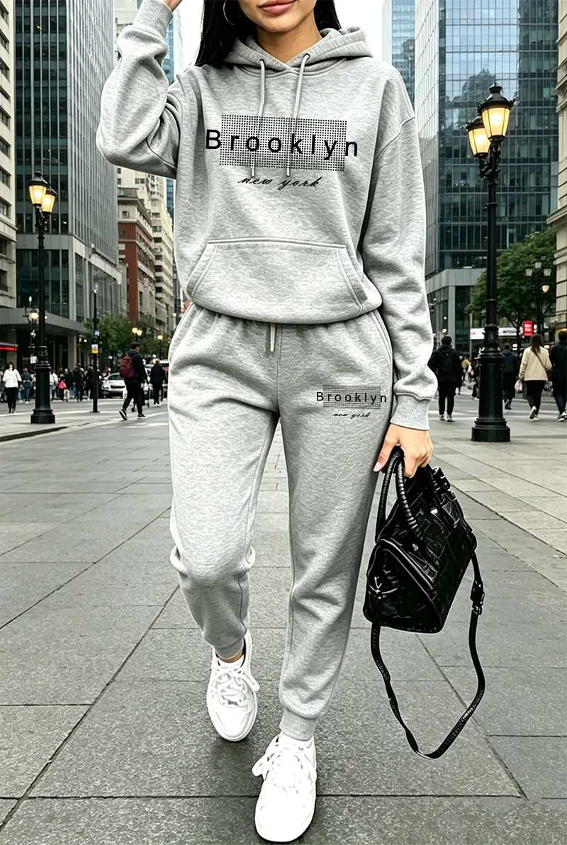 Damen-Trainingsanzug mit Aufdr – Winter Clothing Hoodie Bewertung und Preis