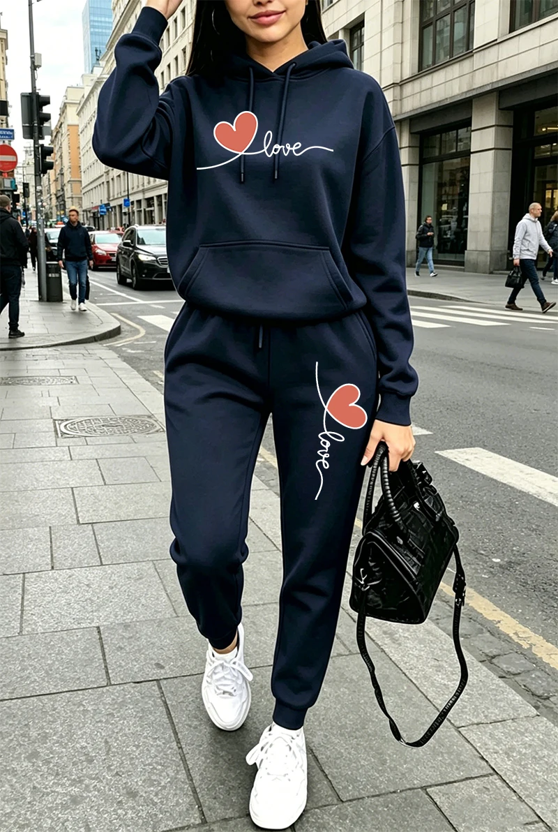 Damen-Trainingsanzug mit Print – Winter Clothing Hoodie Bewertung und Preis
