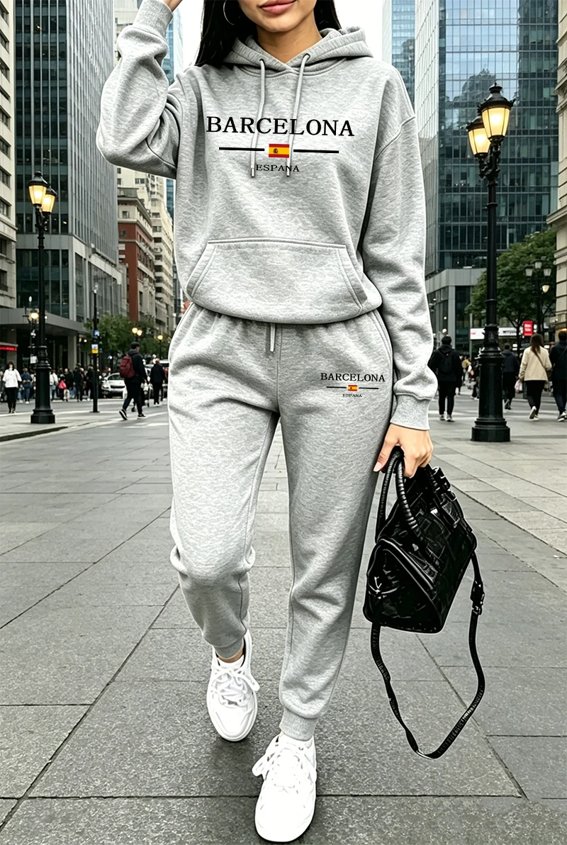 Modischer Damen-Trainingsanzug – Winter Clothing Hoodie Bewertung und Preis