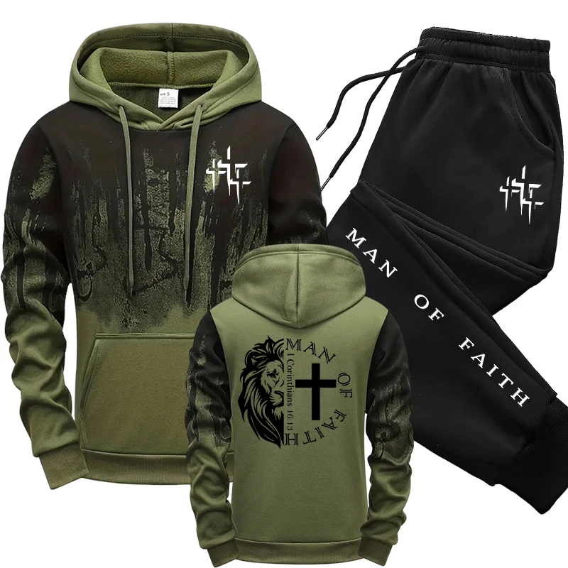 Man of Faith Muster Herren-Set – Winter Clothing Hoodie Bewertung und Preis